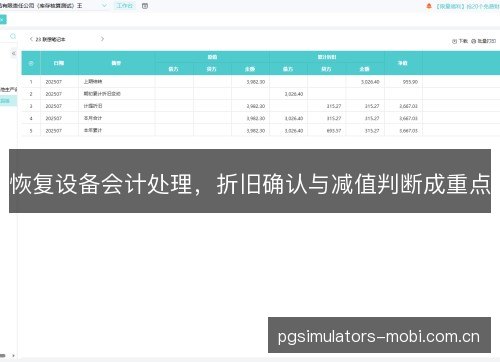 恢复设备会计处理，折旧确认与减值判断成重点